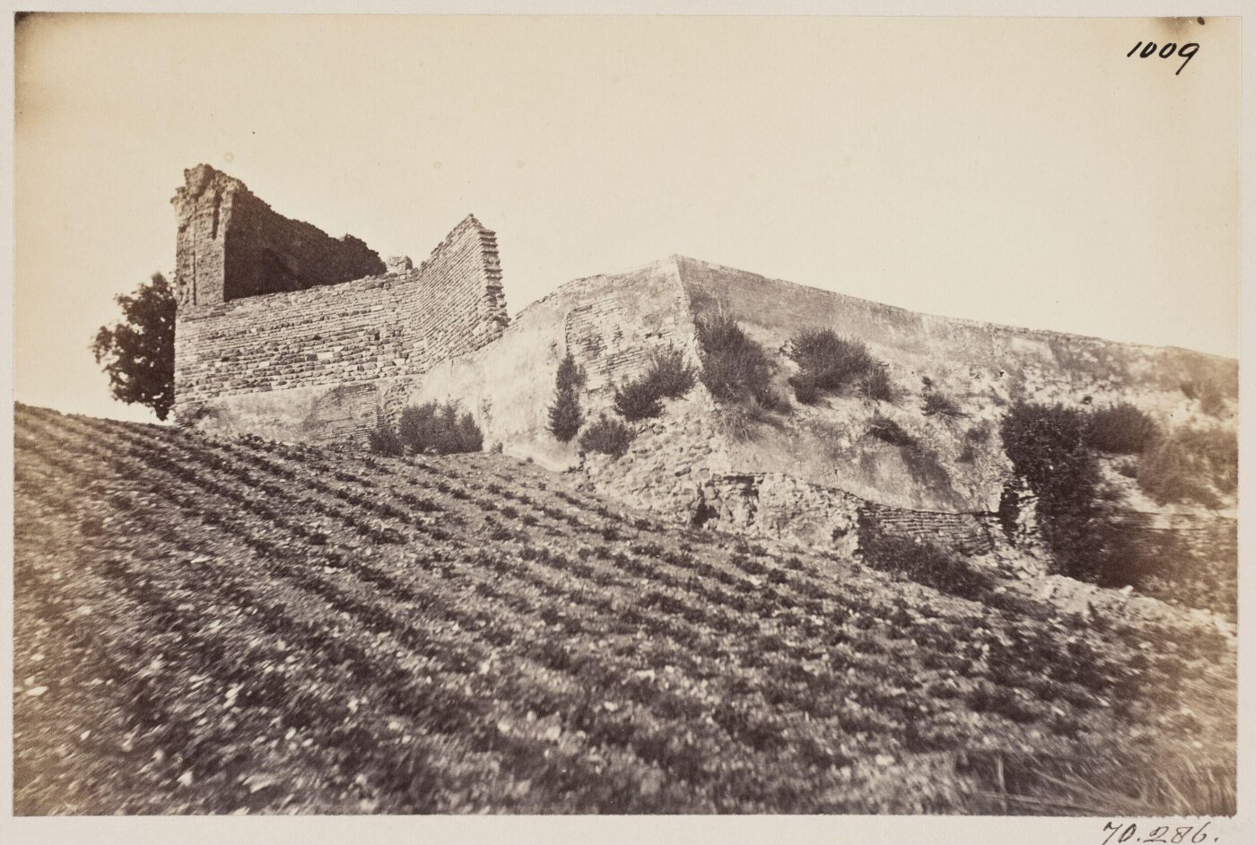 Parker, John Henry, Aqueduct of Trajan - Castellum Aquae on the slope of the Caelian, side view