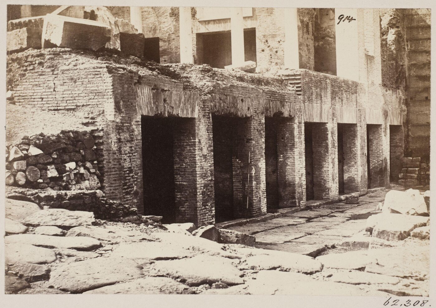 Parker, John Henry, Forum Romanum - Building called the Schola Xantha (?) or Shops of the Scribes.