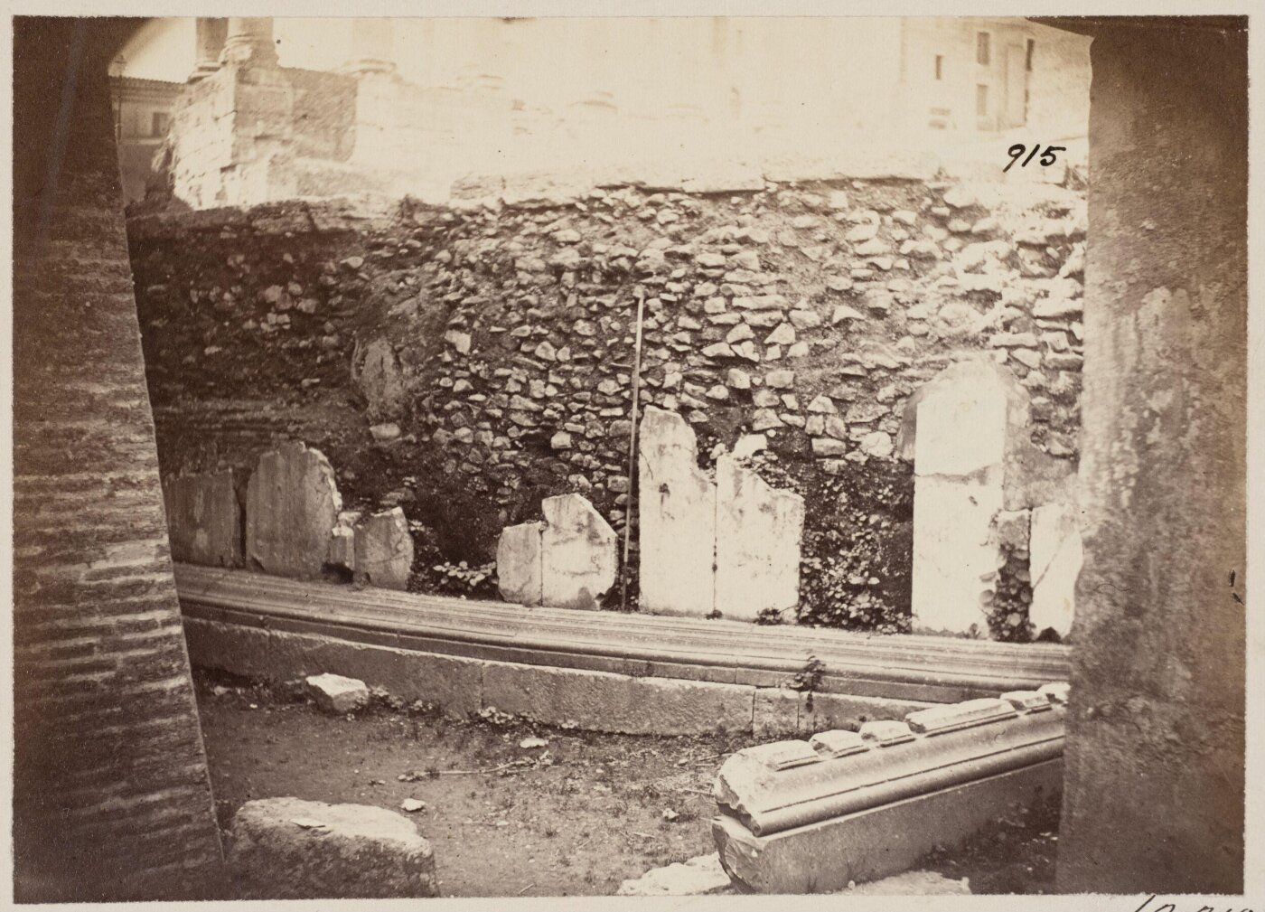 Parker, John Henry, Forum Romanum - Remains of the Rostra Capitolina.