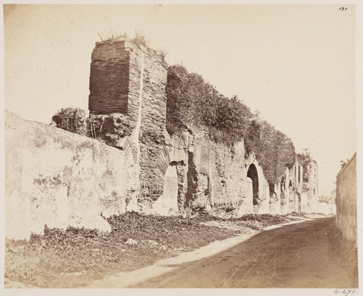 Aqueducts - Arcade of the Aqueduct of Nero on the Caelian, showing the construction of 'Opus Lateritium' top image