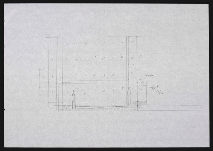 Preliminary plan for a set elevation for Greenwich Theatre top image