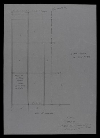 Plan for theatrical set elevation