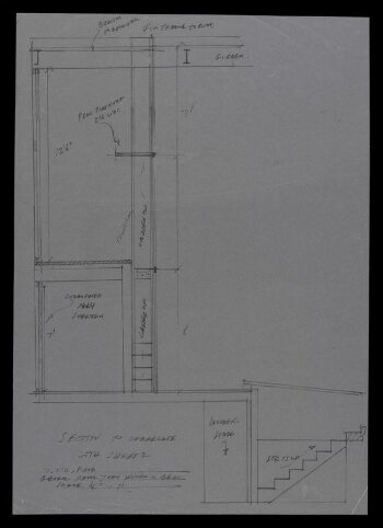 Plan for theatrical set elevation