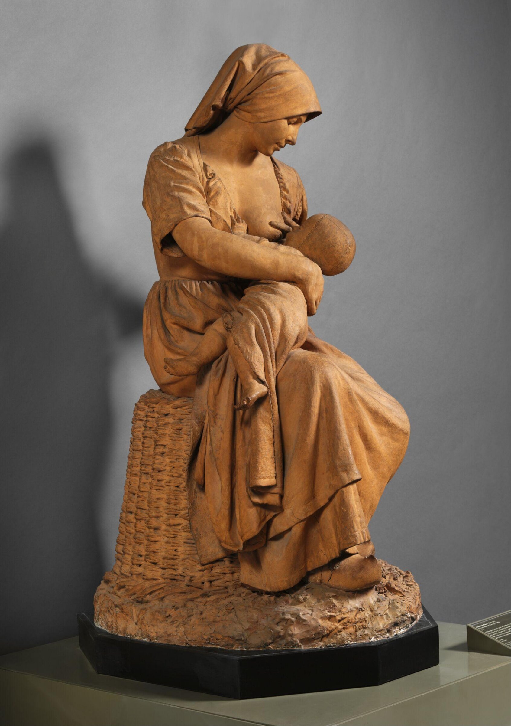 Peasant woman nursing a baby, Aimé-Jules Dalou, 1873