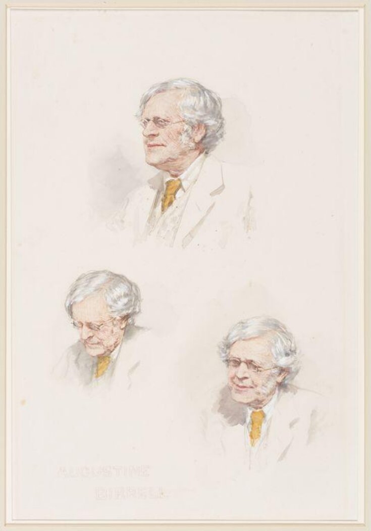3 portrait sketches of Augustine Burrell top image