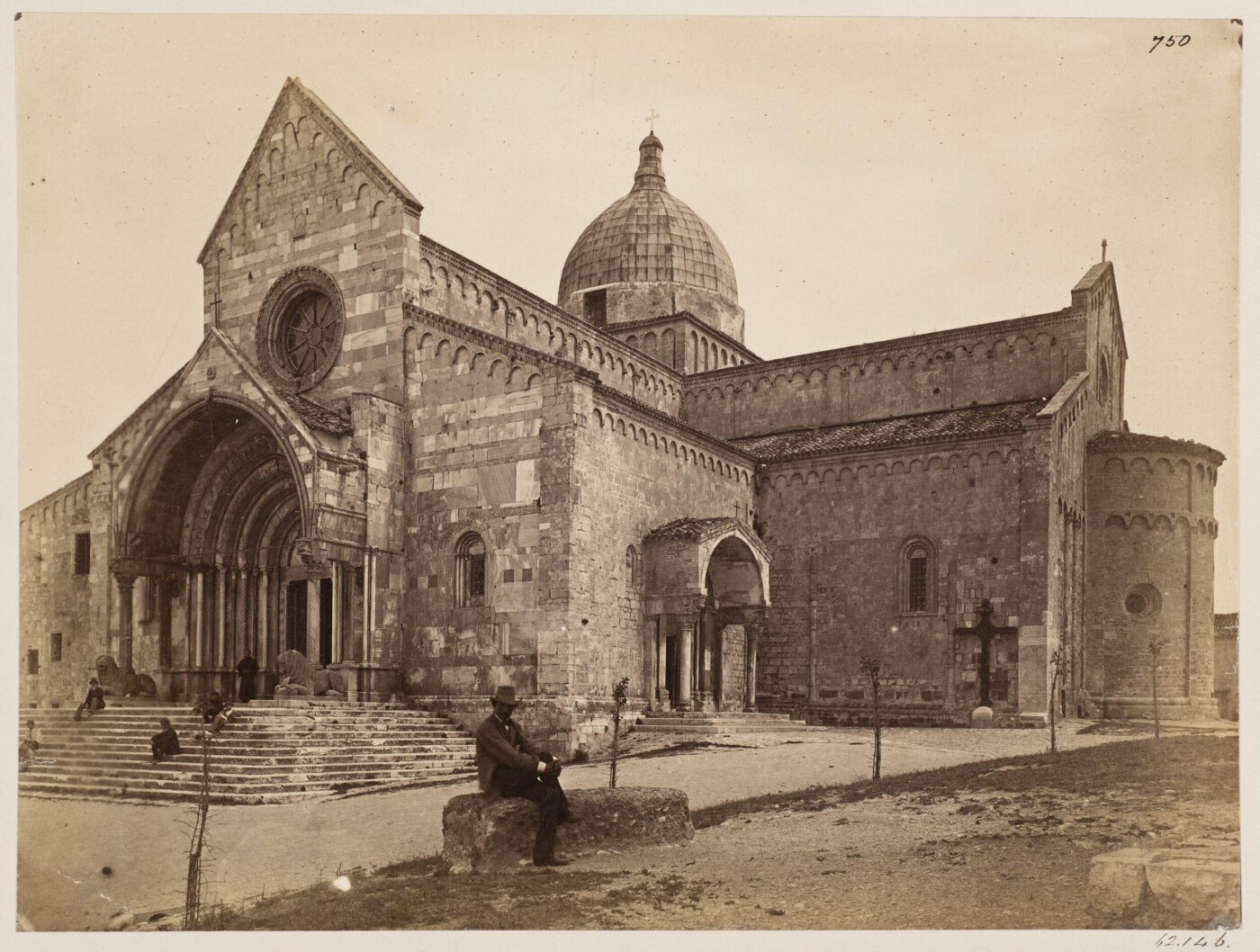 Parker, John Henry, Out of Rome - Cathedral of Ancona. Exterior, with the Cupola, Porches, and Apse