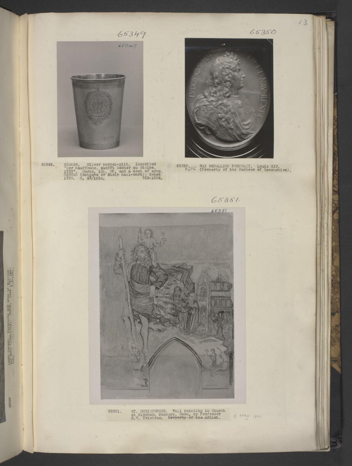 Drawing, Ernest William Tristram, 1930