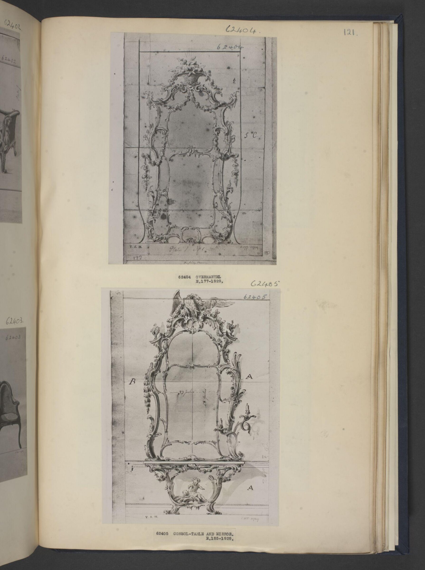 Design for a pier-glass for Sir Monoux Cope, 7th Baronet, John Linnell, ca.1755-1760