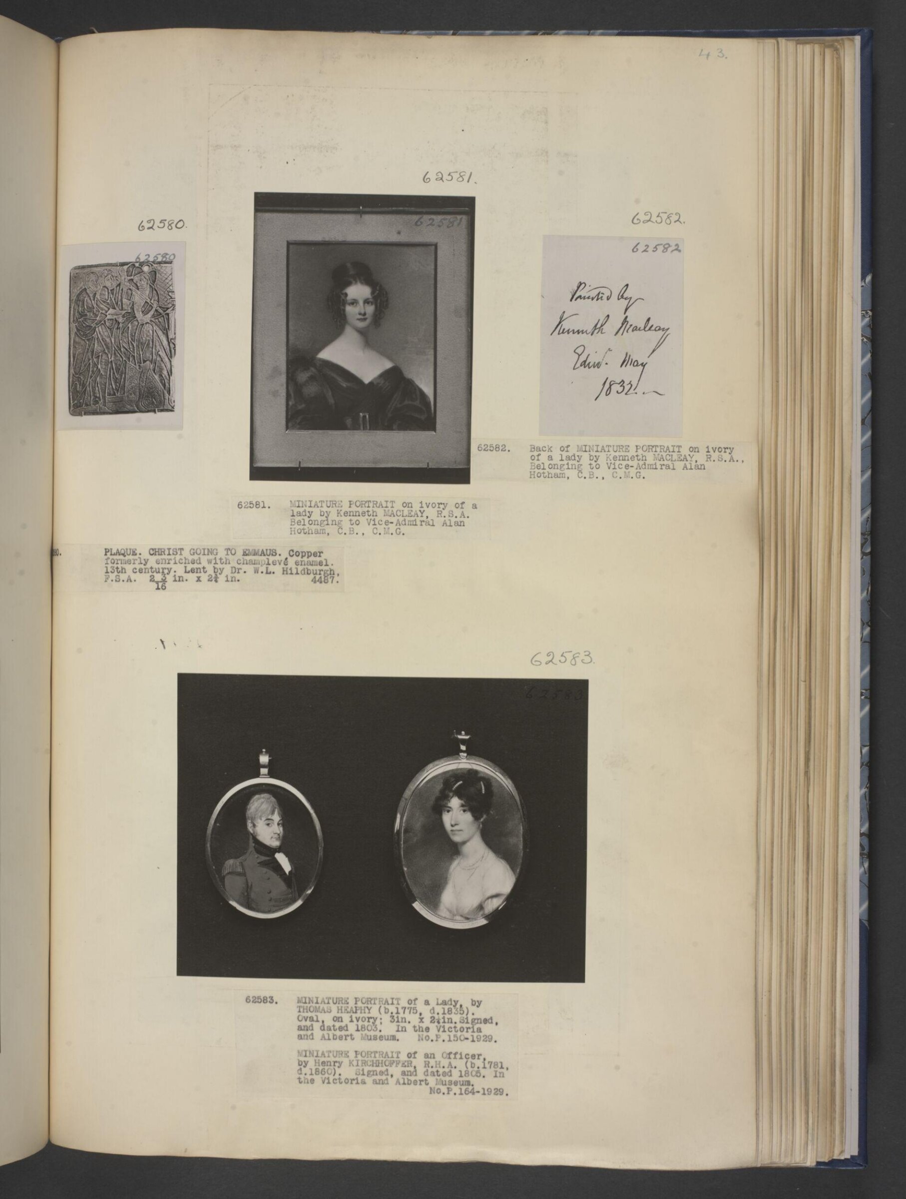 Portrait miniature of a lady, Thomas Heaphy, 1803