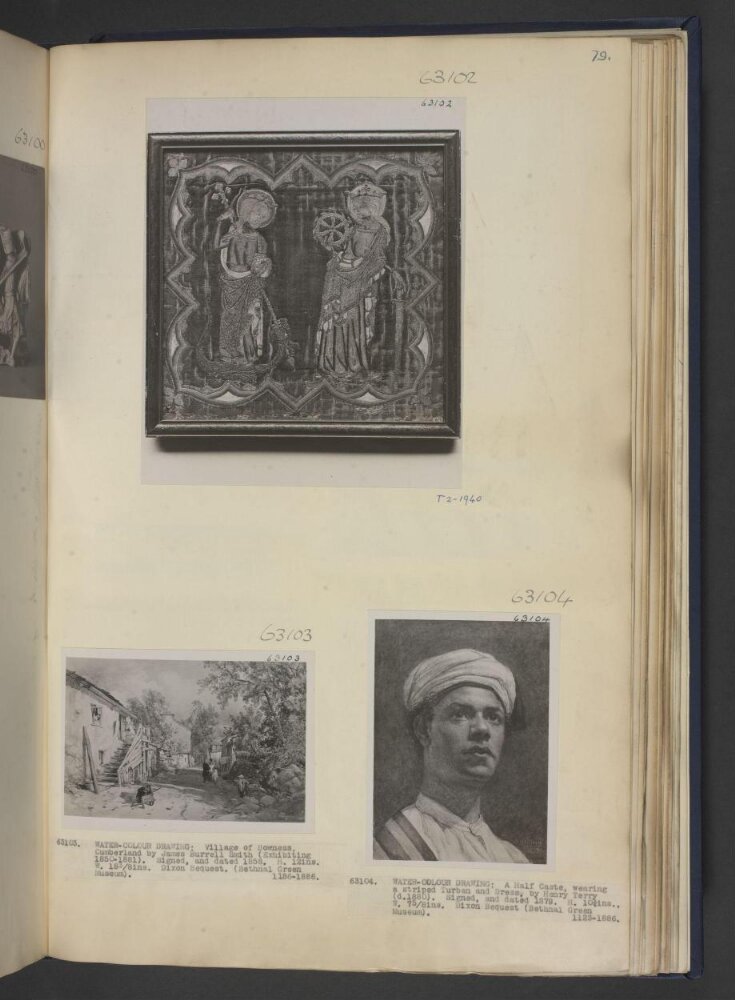 Figure in a striped turban and dress top image