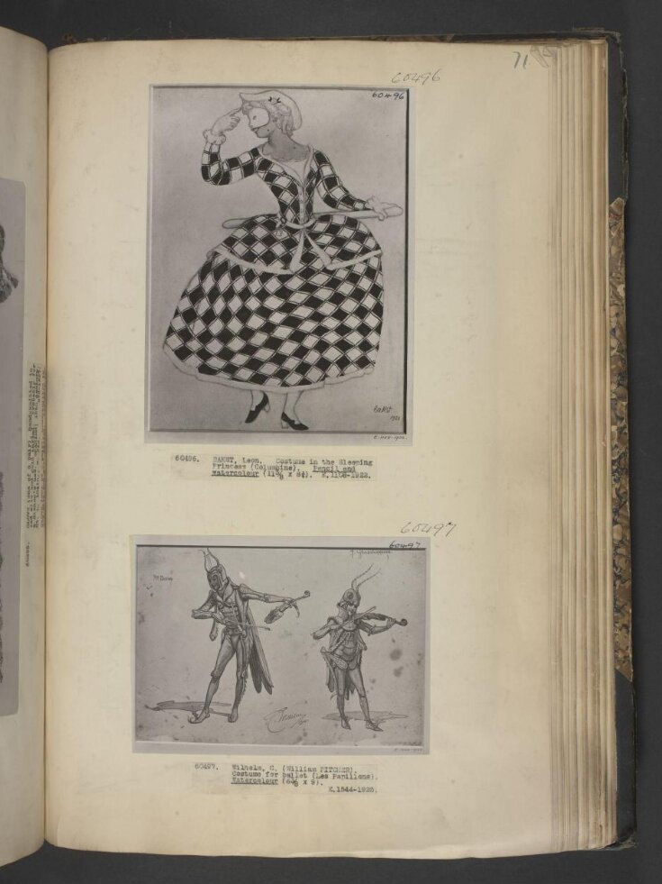 Costume designs for 'Les Papillons' top image