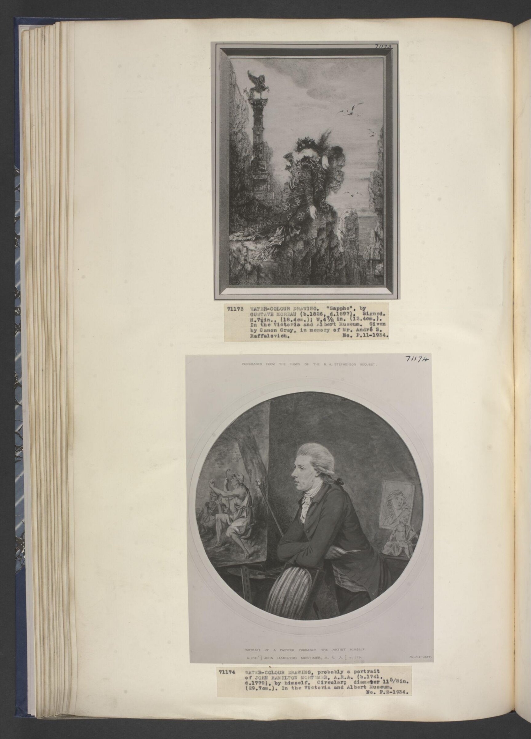 Portrait of a painter, Mortimer, ca. 1760-1779