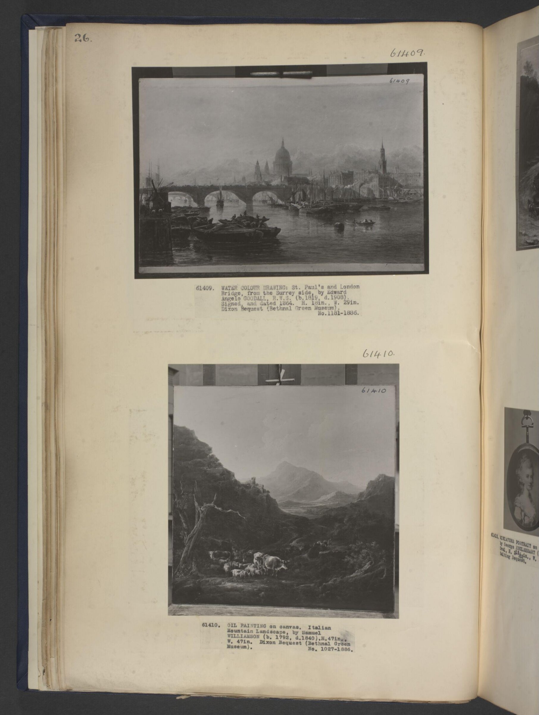St. Paul's and London Bridge from the Surrey side, Goodall, 1864