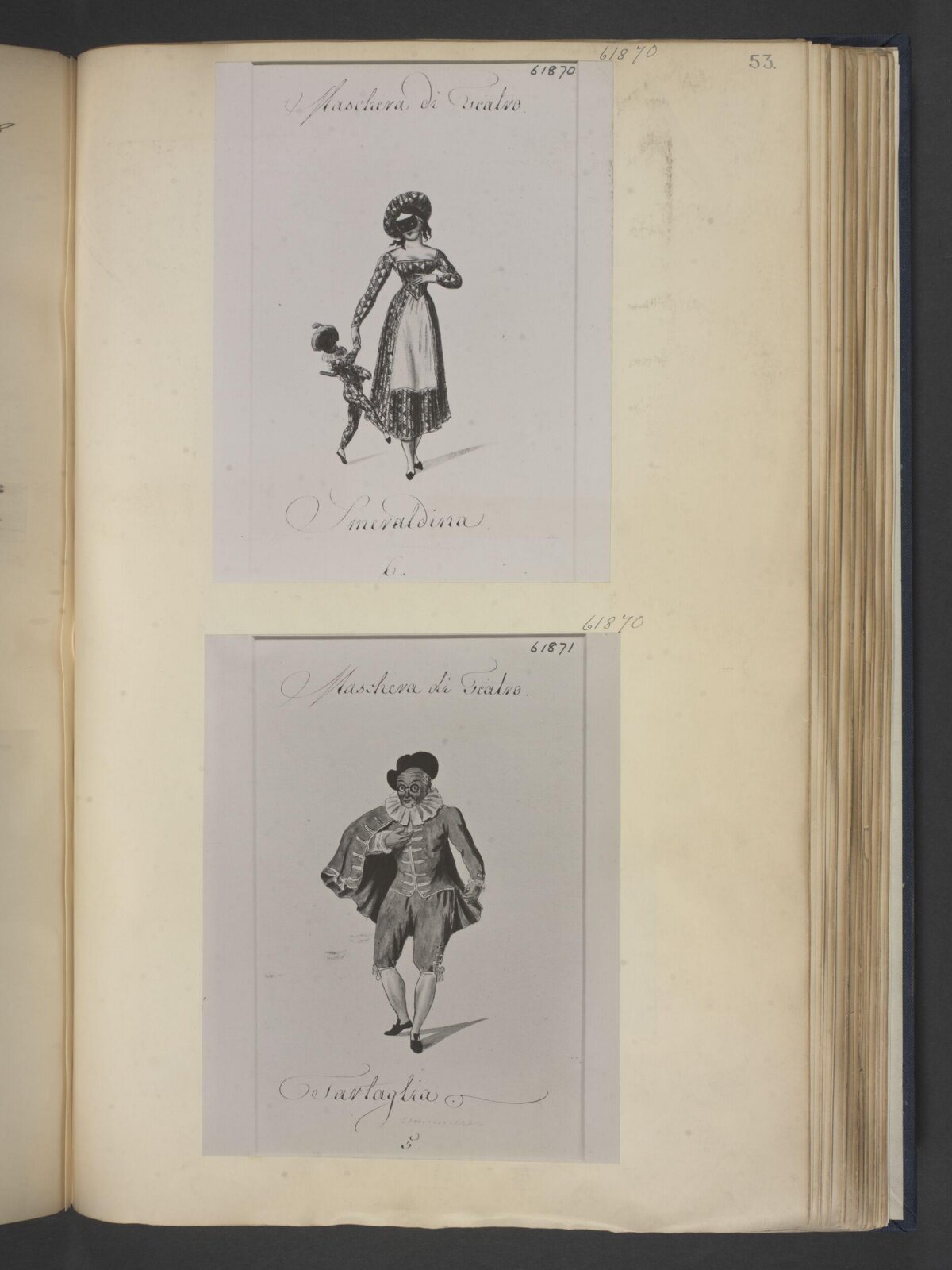design for Maschera de Teatro, D. W., 1827