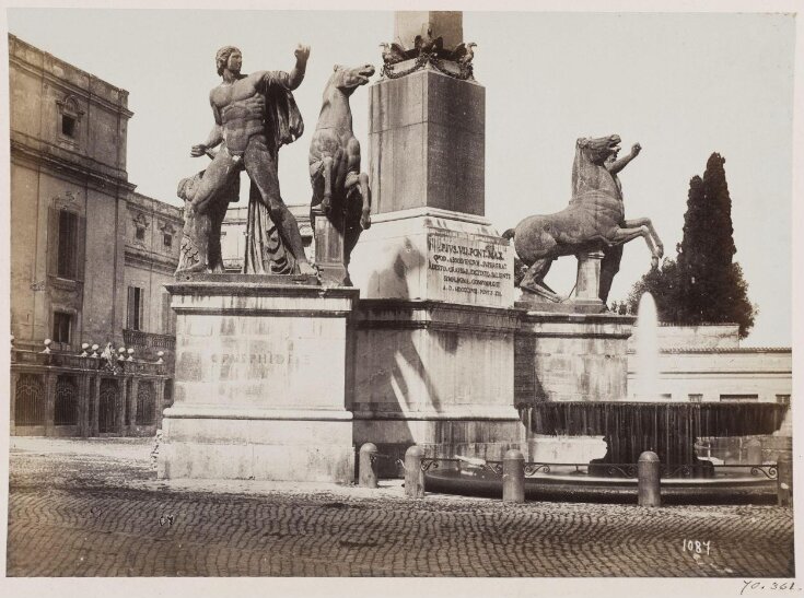 Sculptures - The Colossal Horses, with the Statues of Castor and Pollux, the work of Phidias and Praxiteles (now in the Piazza di Monte Cavallo) top image
