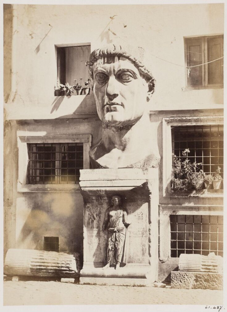 Sculpture - Colossal Head of Domitian, now in the Courtyard of the Palazzo de' Conservatori on the Capitol top image