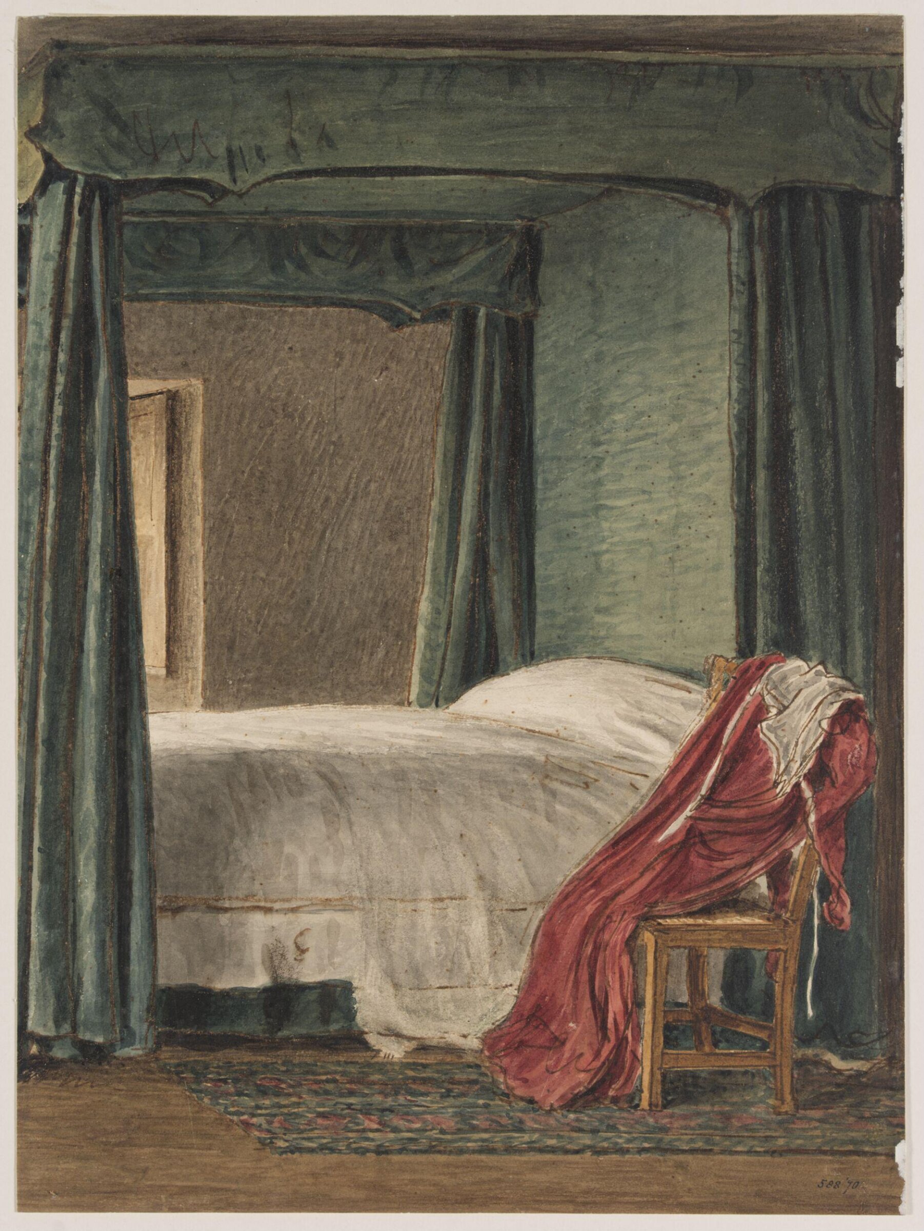 Interior of a bedroom, Henry Hunt
