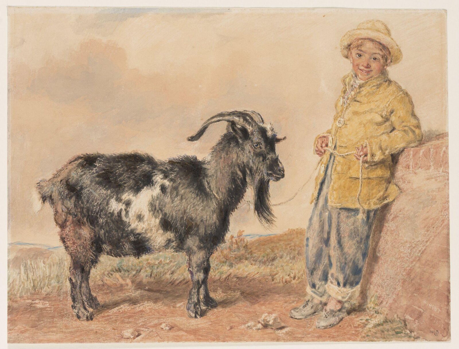 Boy and Goat, William Henry Hunt, 1836