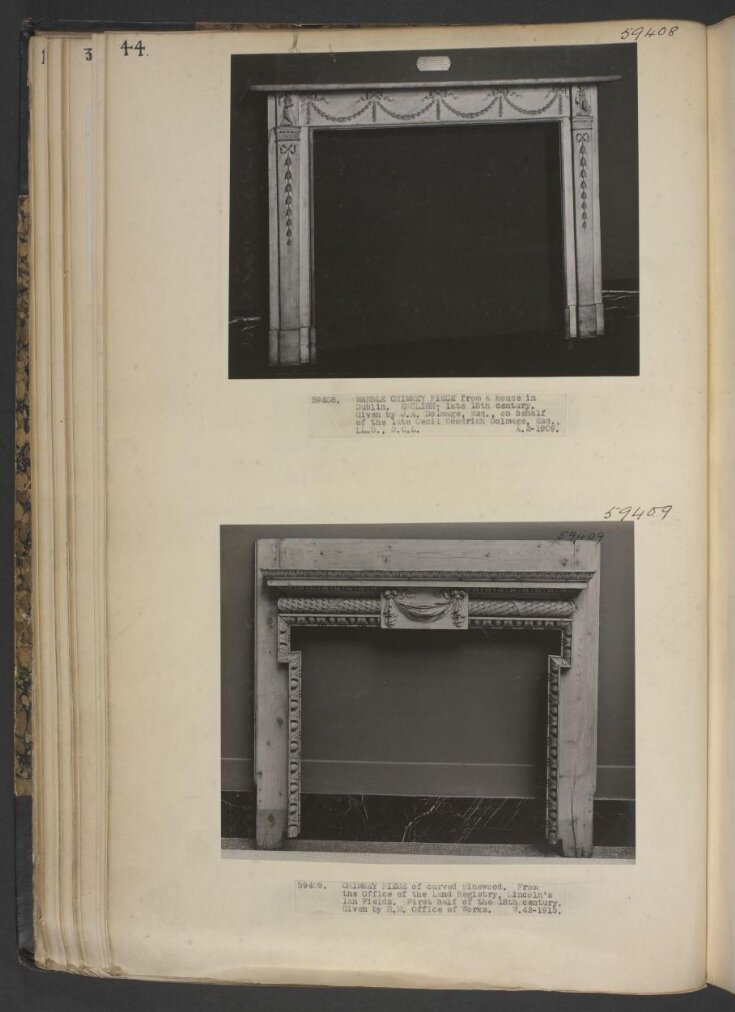 Chimneypiece from an unrecorded house in Dublin top image