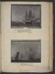 Sea Piece: English Frigates at Anchor in a Calm, Saluting thumbnail 1