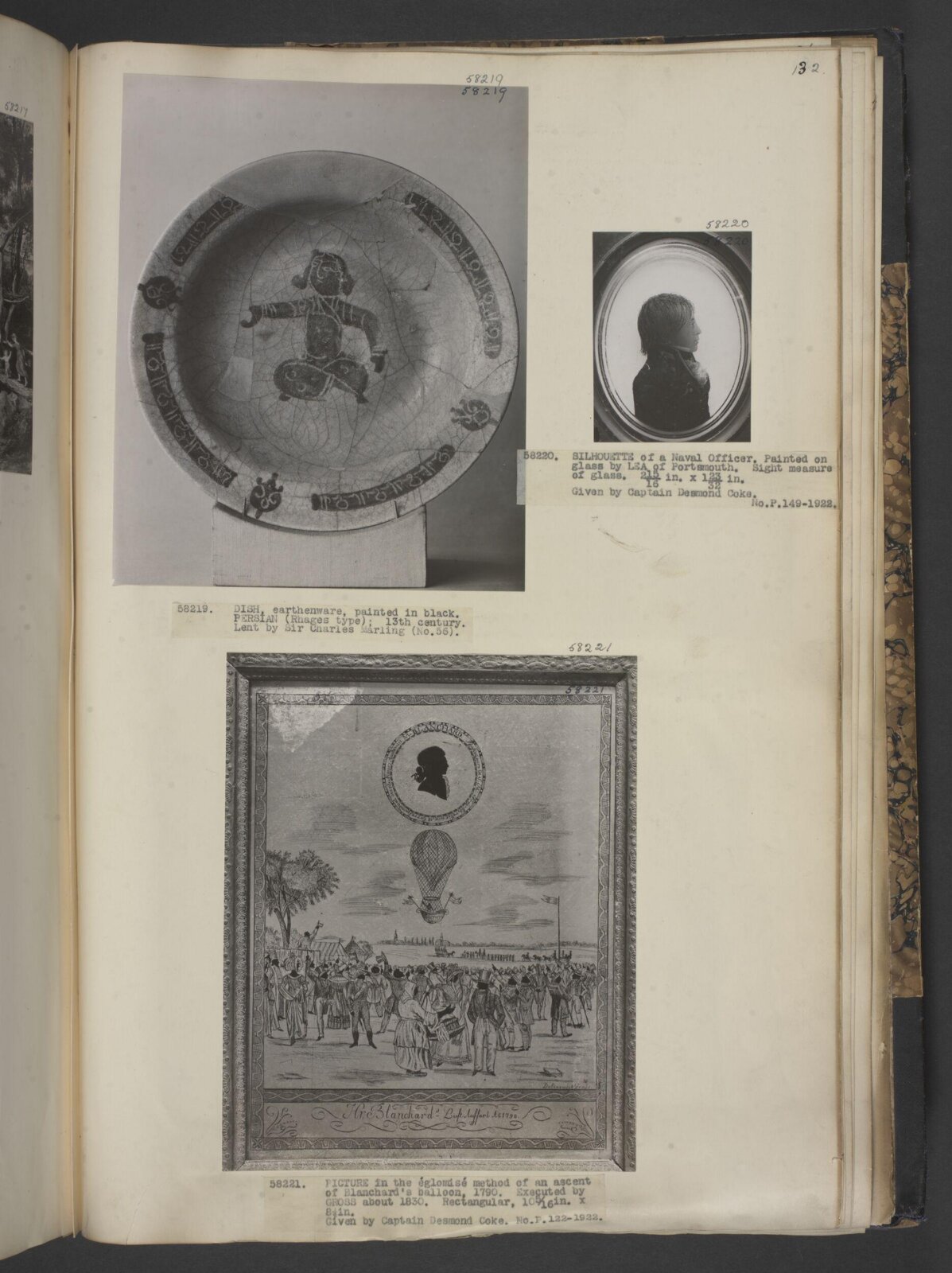 Silhouette portrait on glass, Arthur Lea, ca. 1790-1828