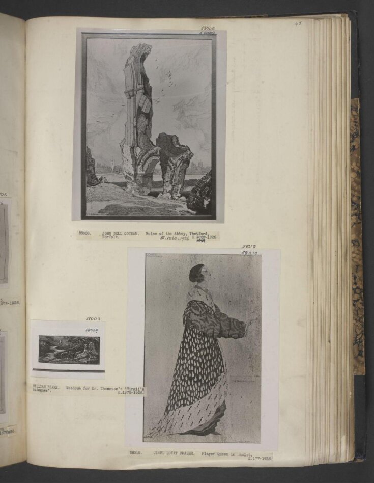 design for the Player Queen in Hamlet Claud Lovat Fraser V&A