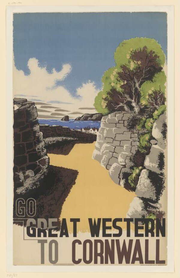 Go Great Western to Cornwall Edward McKnight Kauffer Kunstdruck Plakatwelt 828 