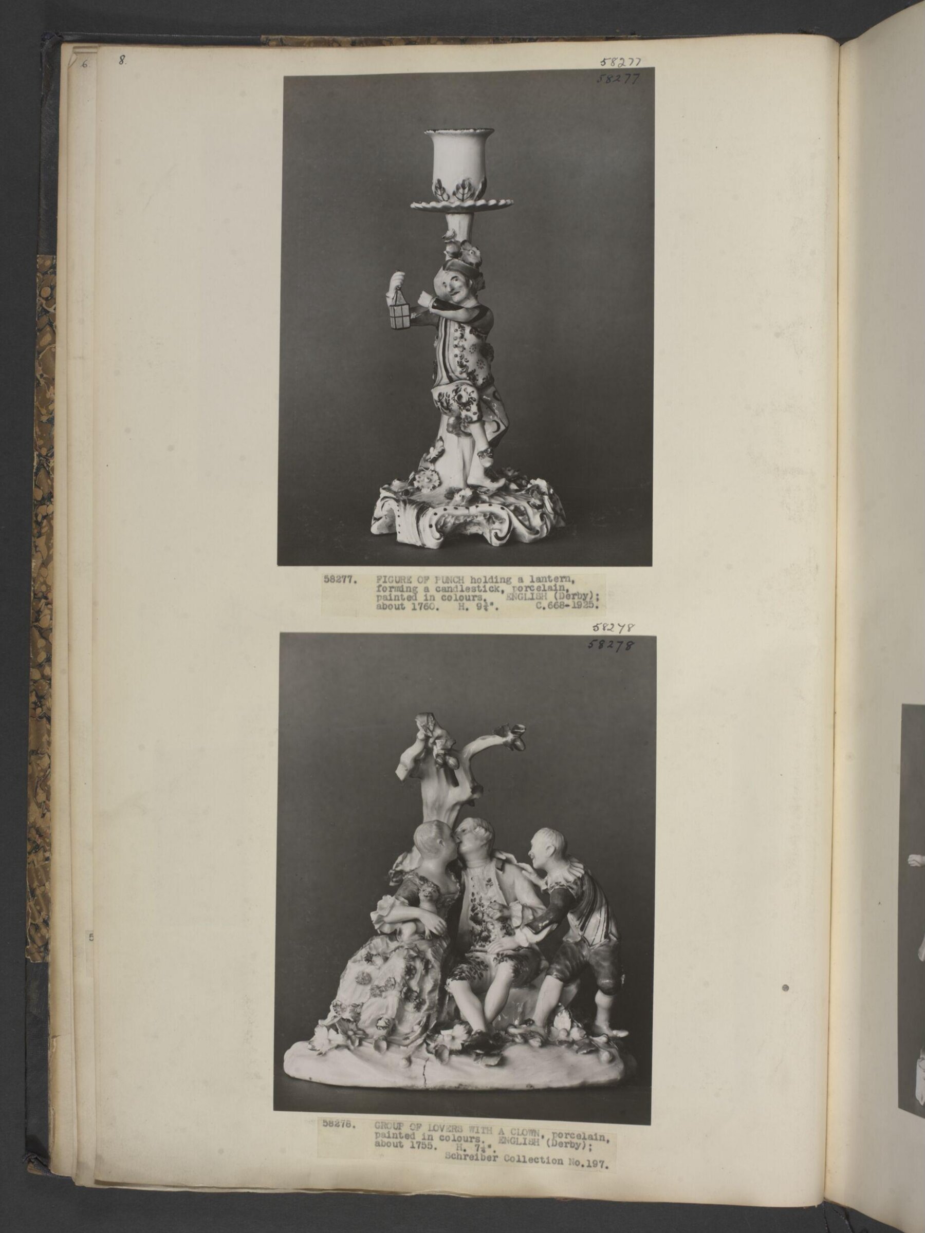 Two lovers and a clown, Derby porcelain factory, ca. 1750