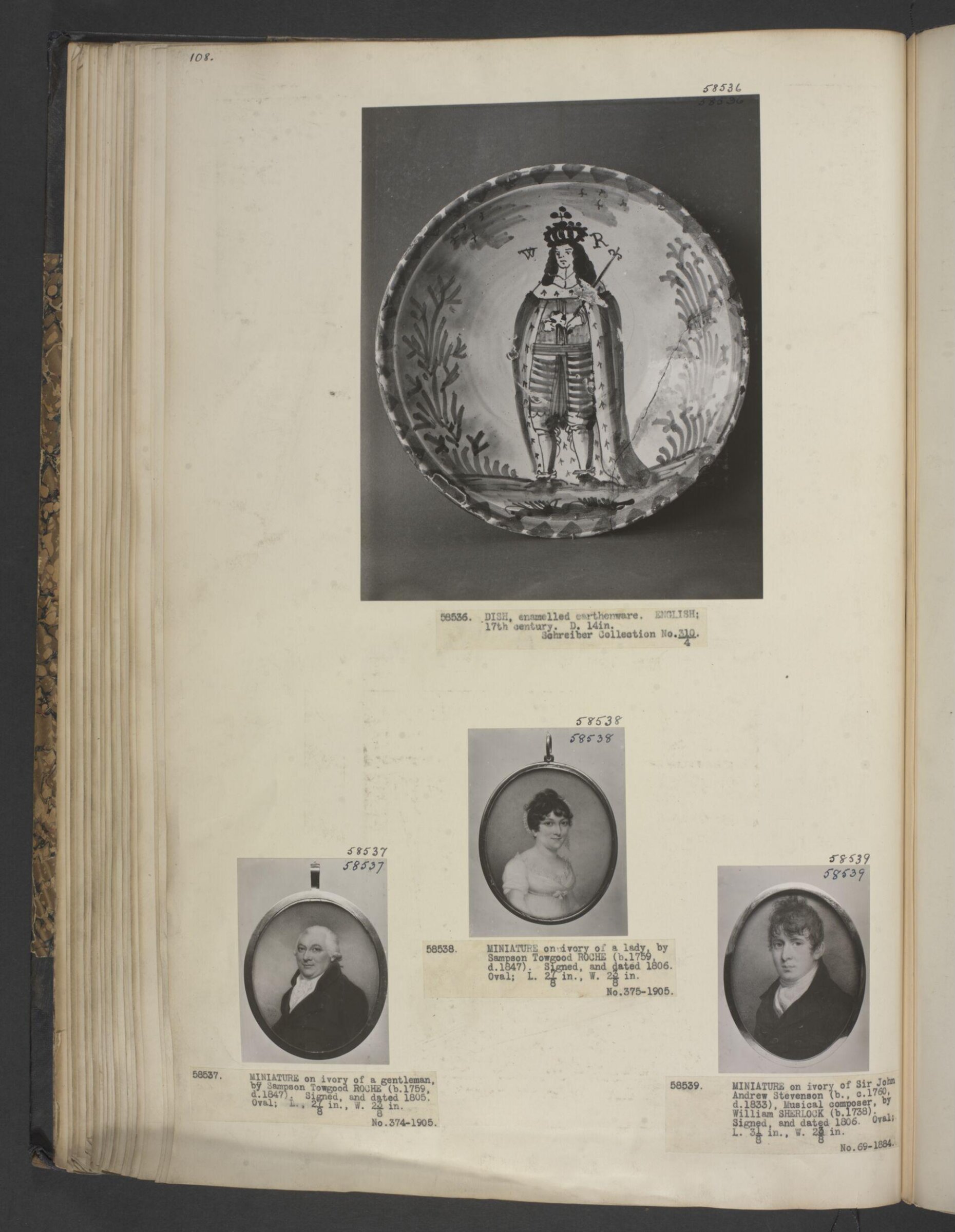 Sir John Andrew Stevenson, William Sr Sherlock, 1805
