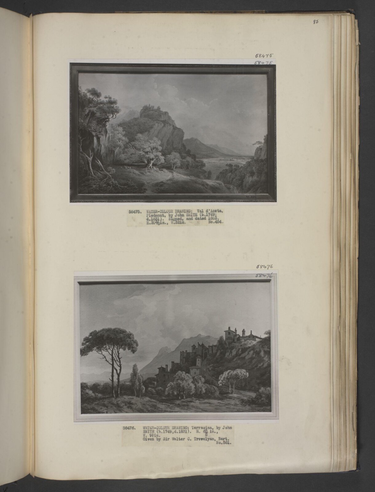 Val d'Aosta, Piedmont, John 'Warwick' Smith, 1803