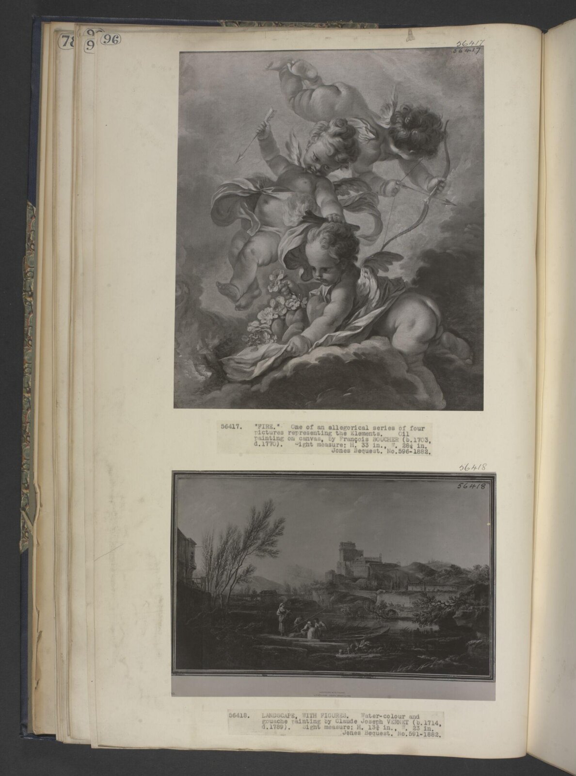 Landscape with figures, Claude Vernet, ca. 1735-89