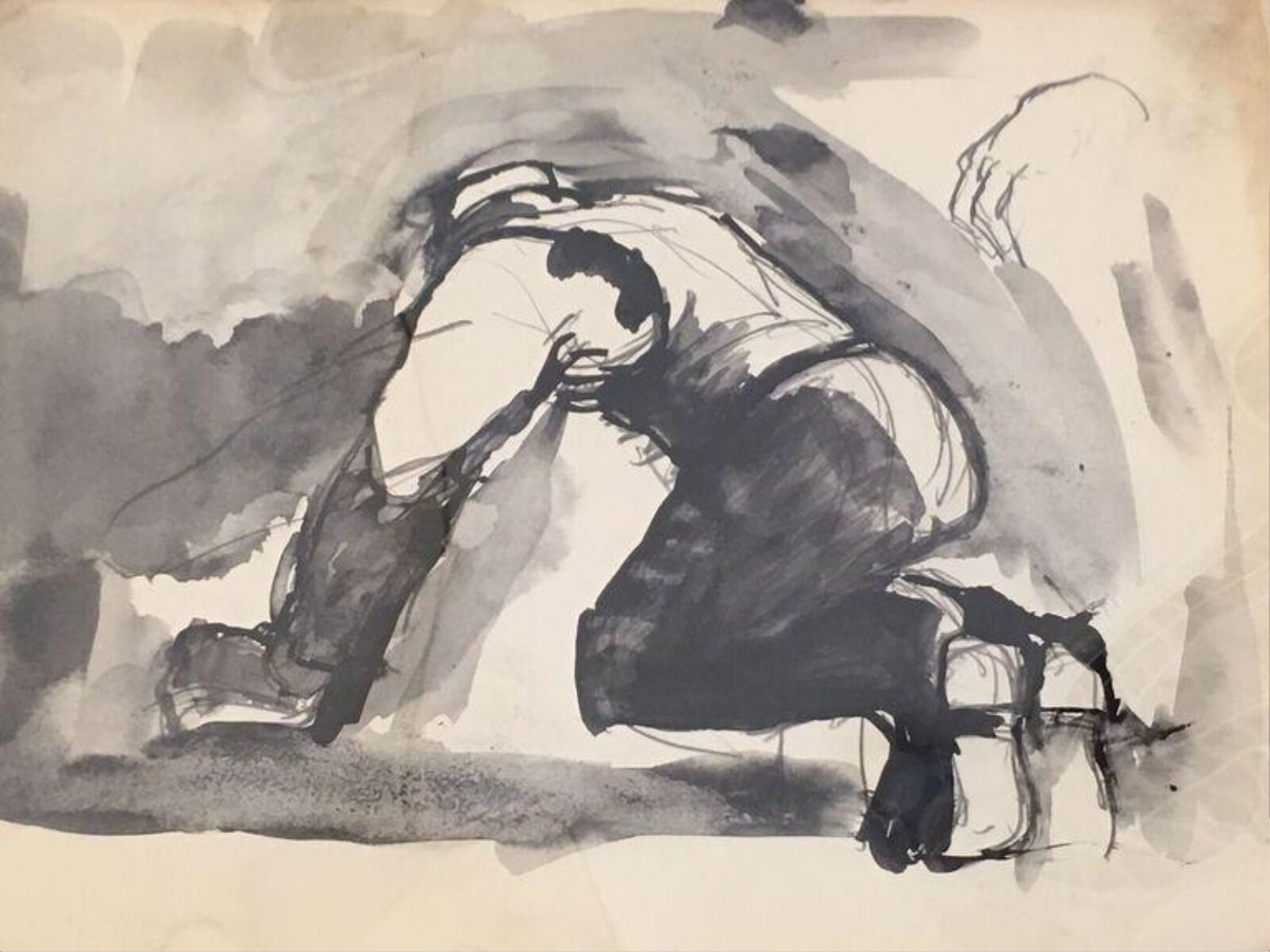 Drawing, Josef Herman, 1944-55