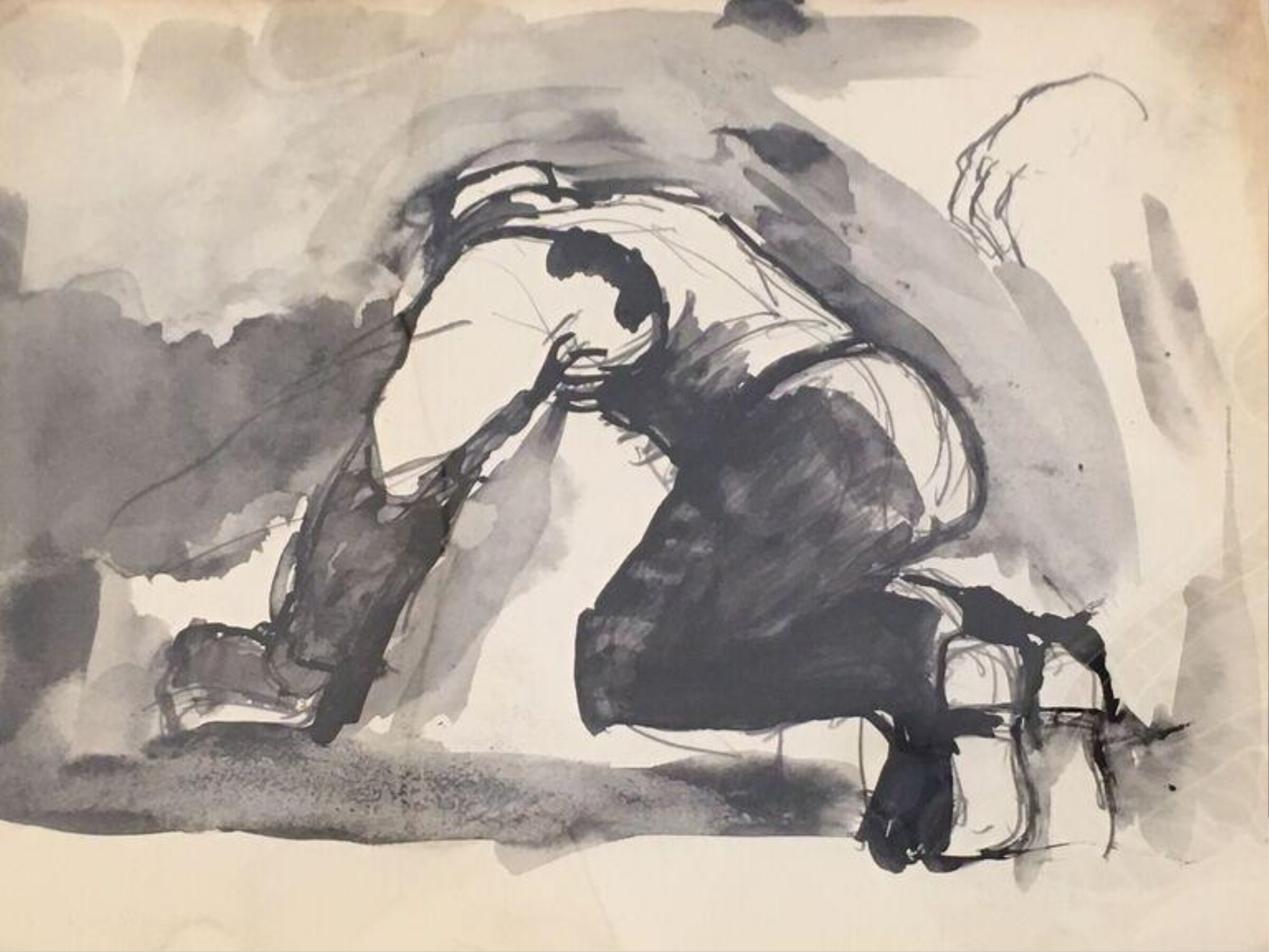 Drawing, Josef Herman, 1944-55