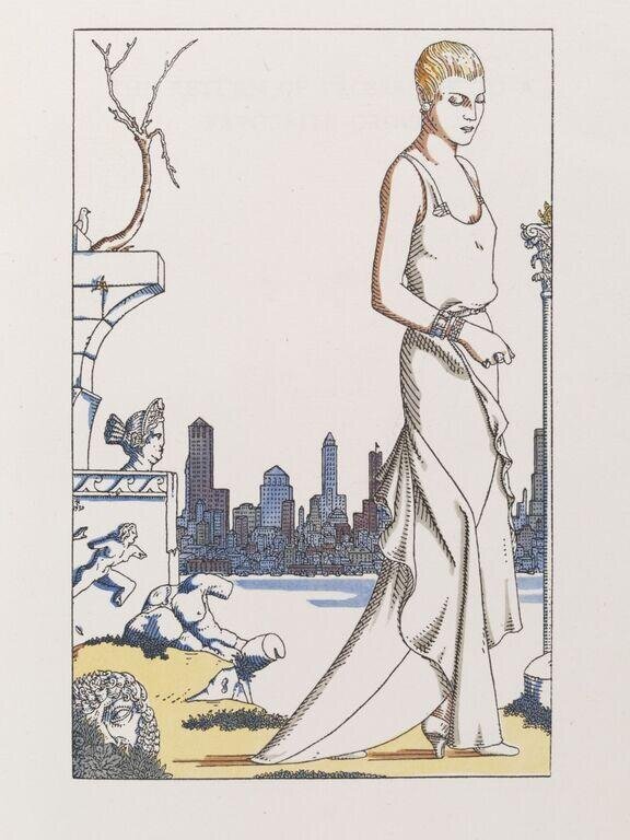 Modern nymphs; being a series of fourteen fashion plates by Thomas Lowinsky, with an introductory essay on clothes by Raymond Mortimer