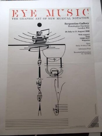 Poster for 'Eye Music: The Graphic Art of New Musical Notation'