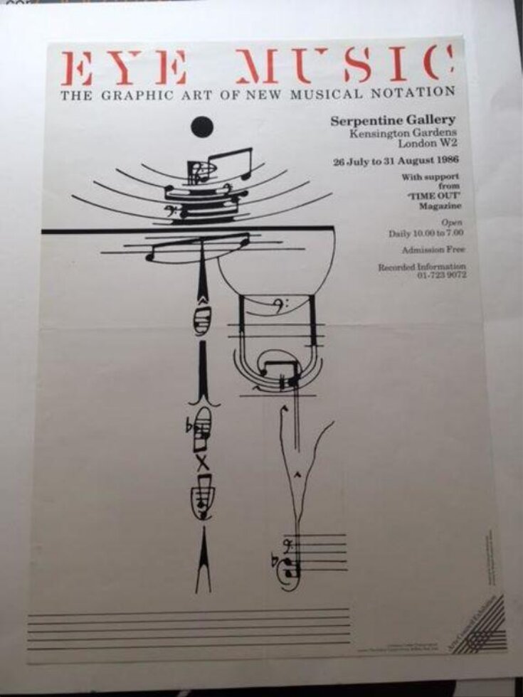 Poster for 'Eye Music: The Graphic Art of New Musical Notation' image