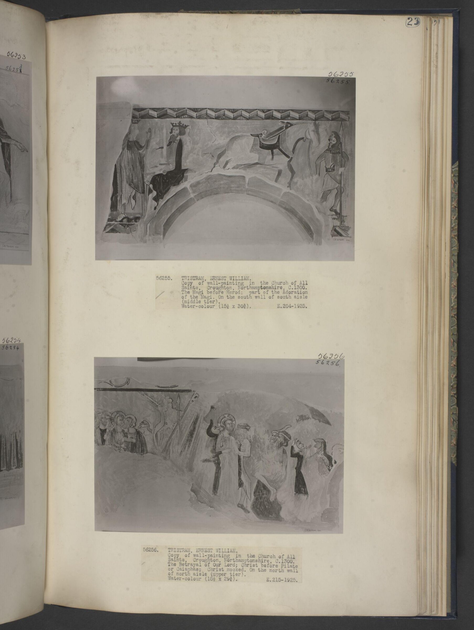 The Magi before Herod; part of the Adoration of the Magi, Ernest Tristram, 1924