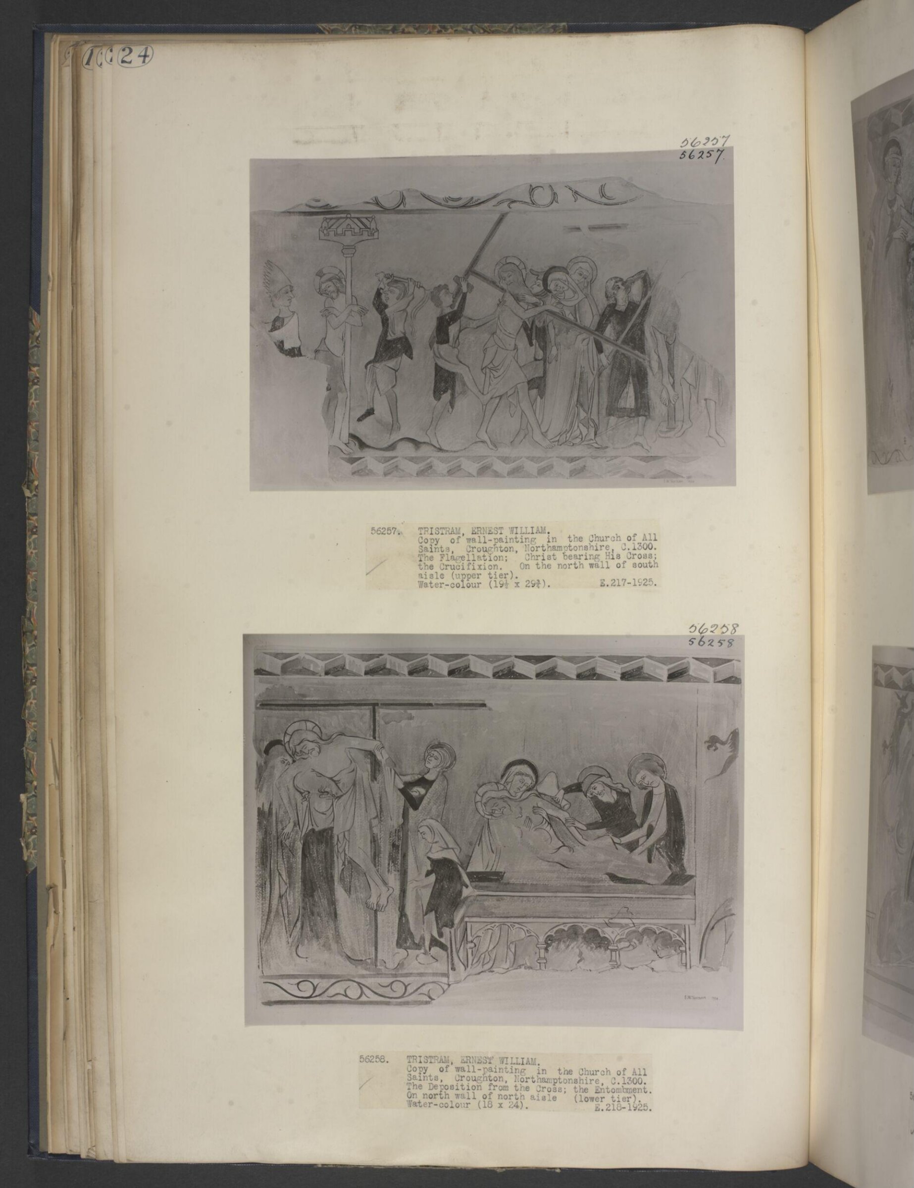 The Deposition from the Cross; the Entombment, Ernest Tristram, 1924