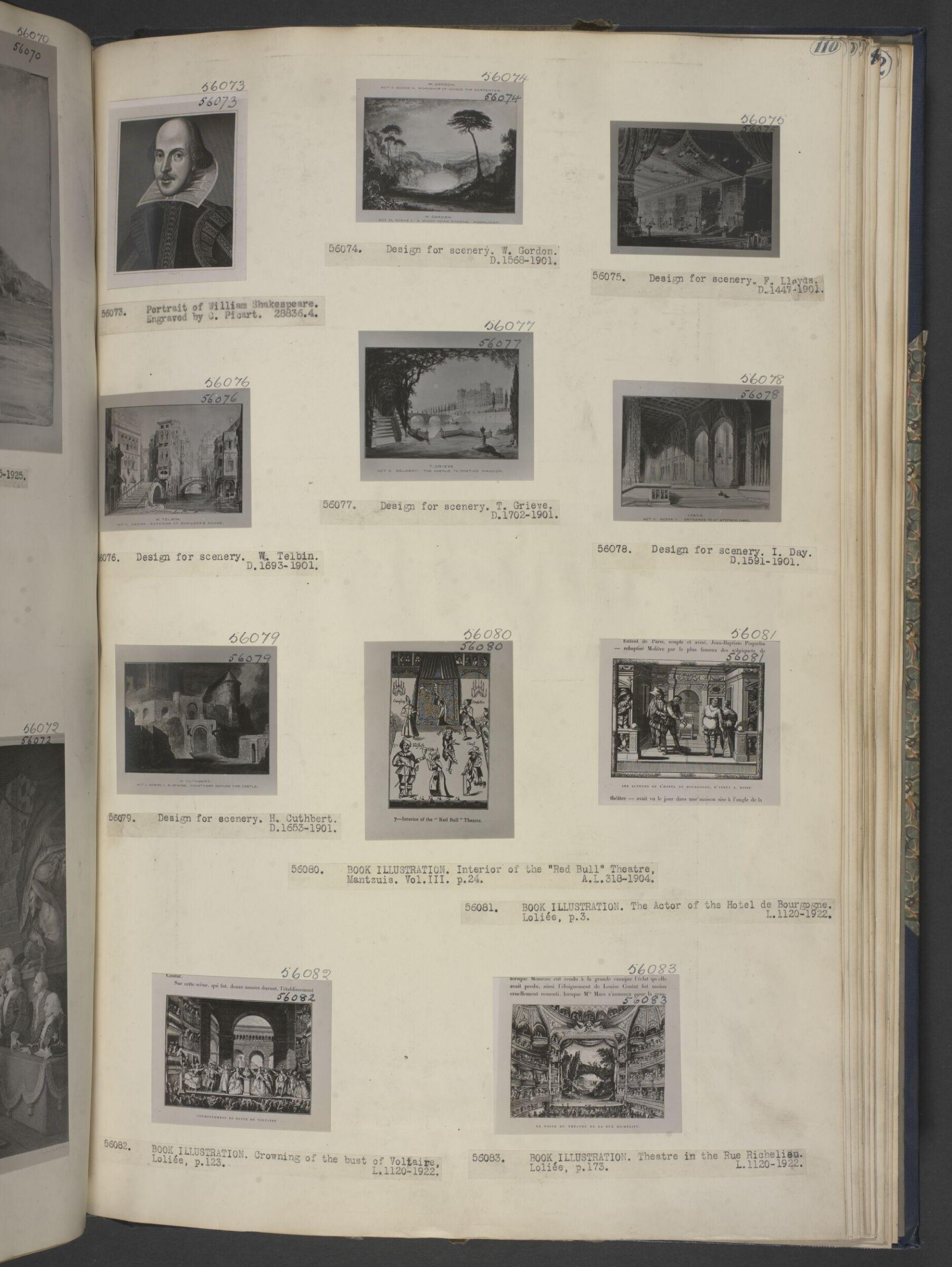 design for The Merchant of Venice, Thomas Grieve, 1853-1859