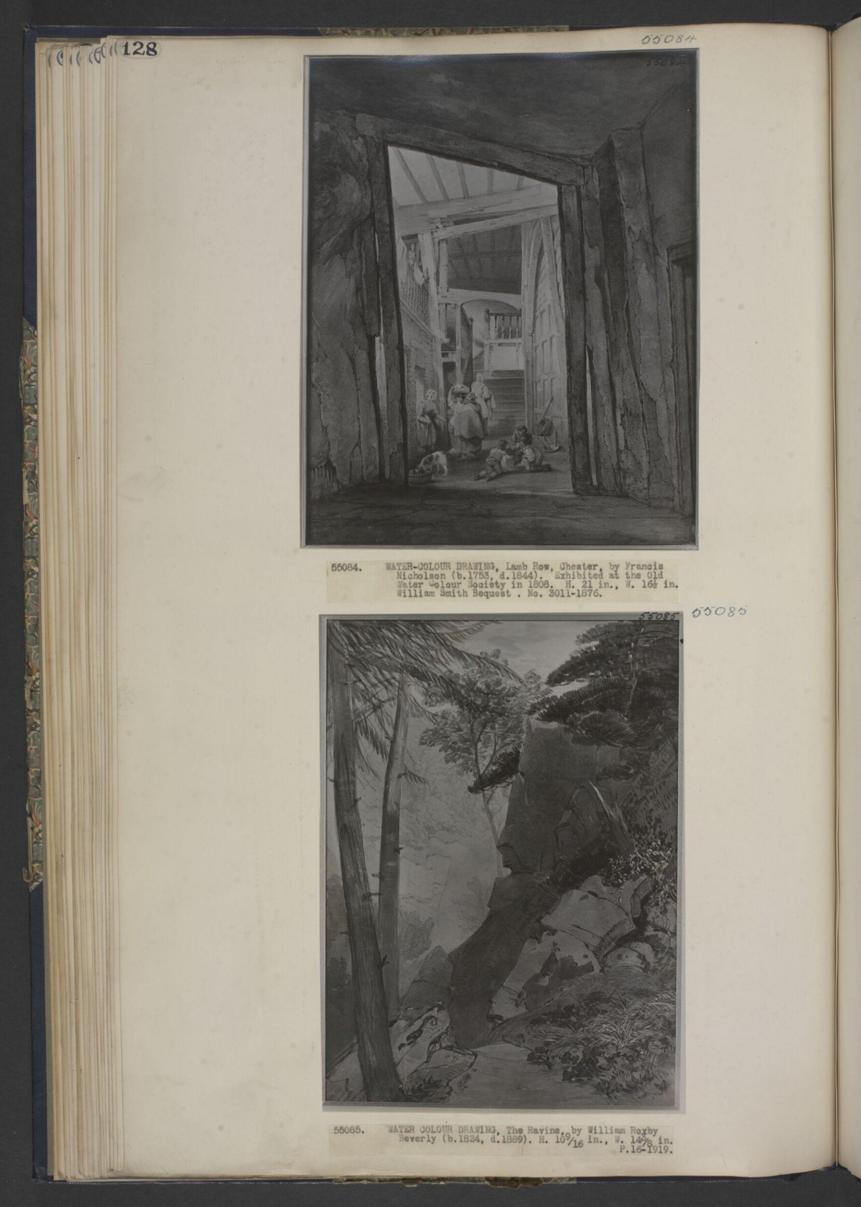 Lamb Row, Chester, Francis Nicholson, ca. 1808
