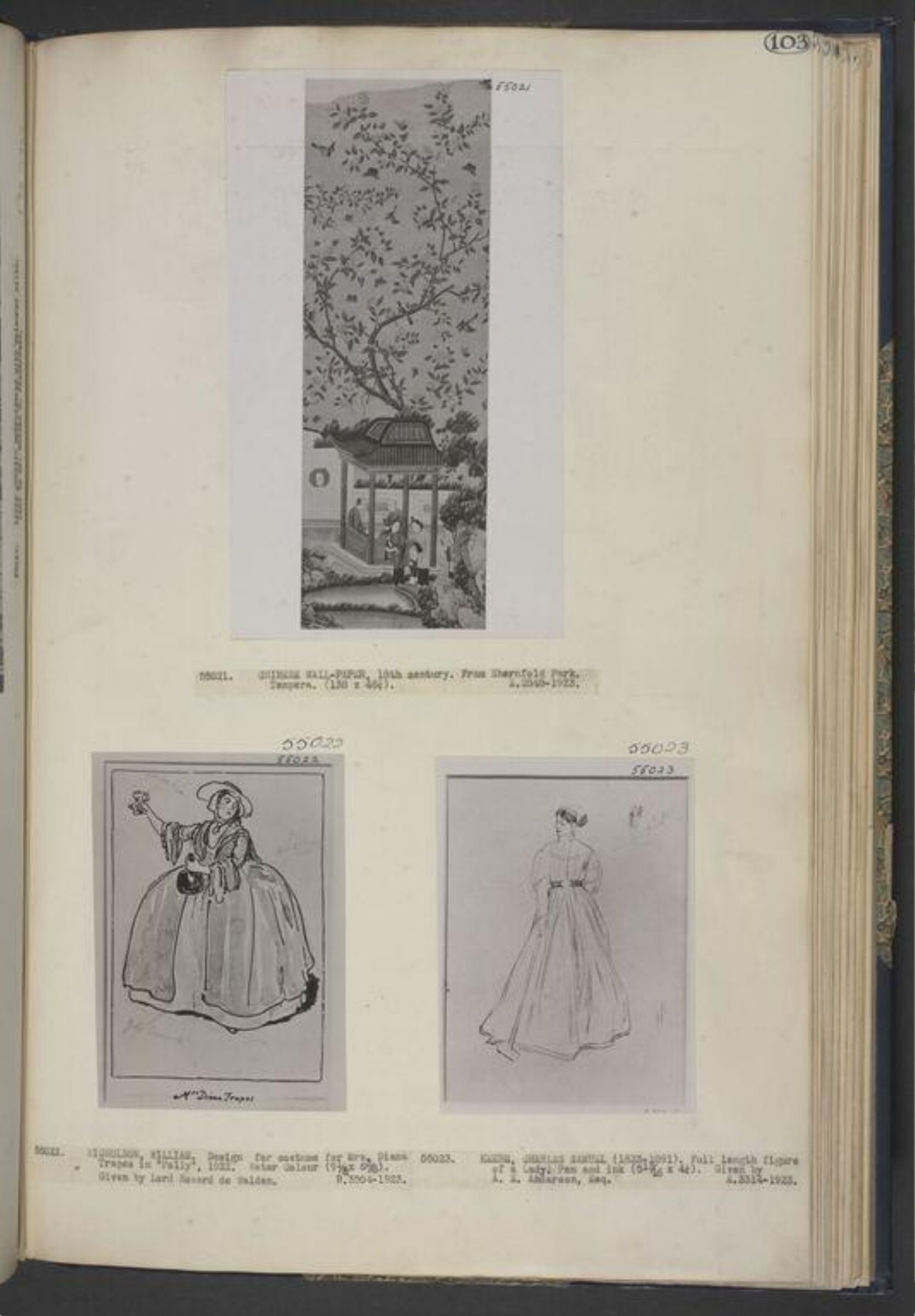 Design for Mrs Diana Trapes in Polly, William Nicholson, 1922