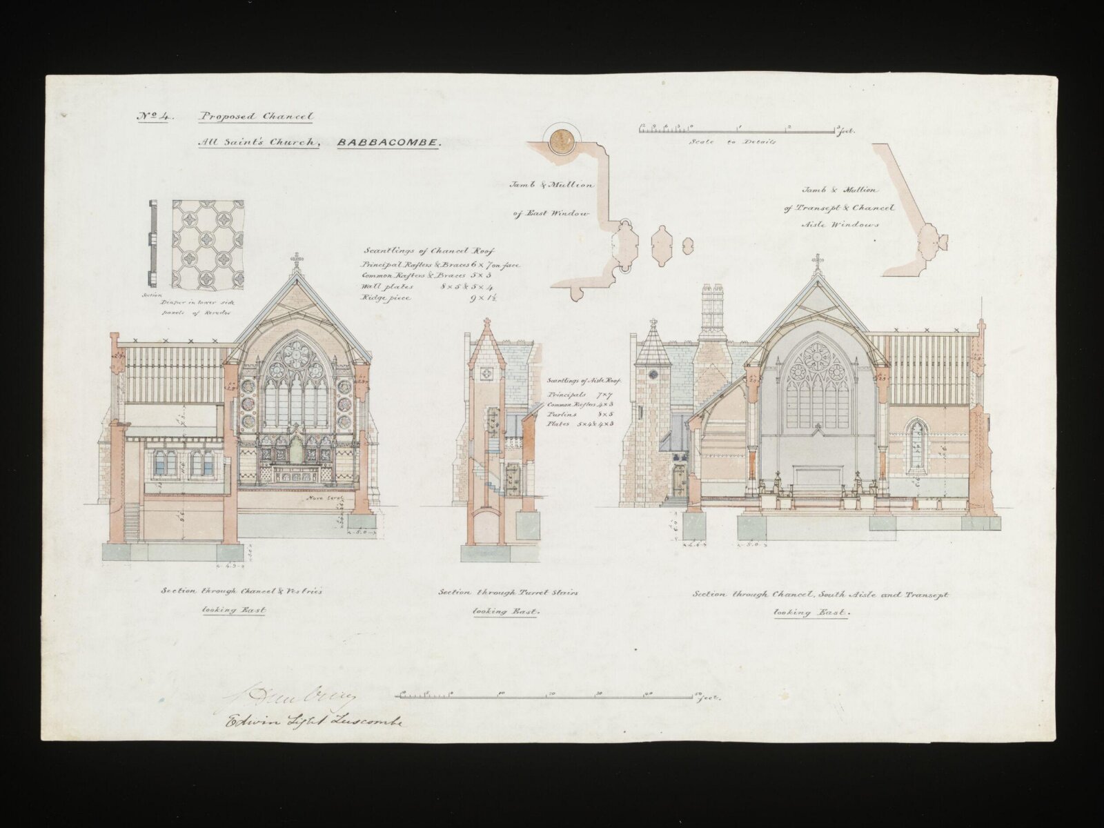 Drawing, William Butterfield, 1867