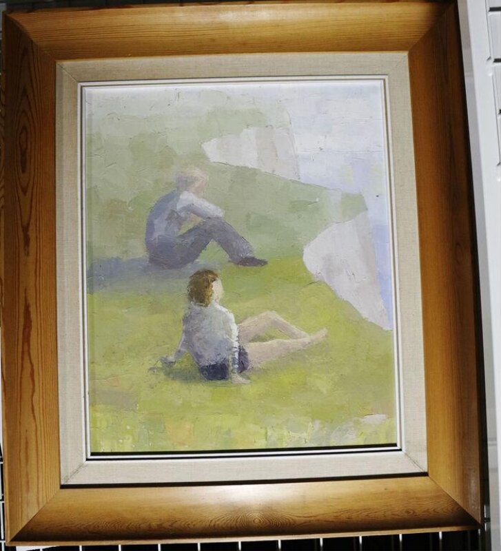 Family Voices: Figures Looking out to Sea
