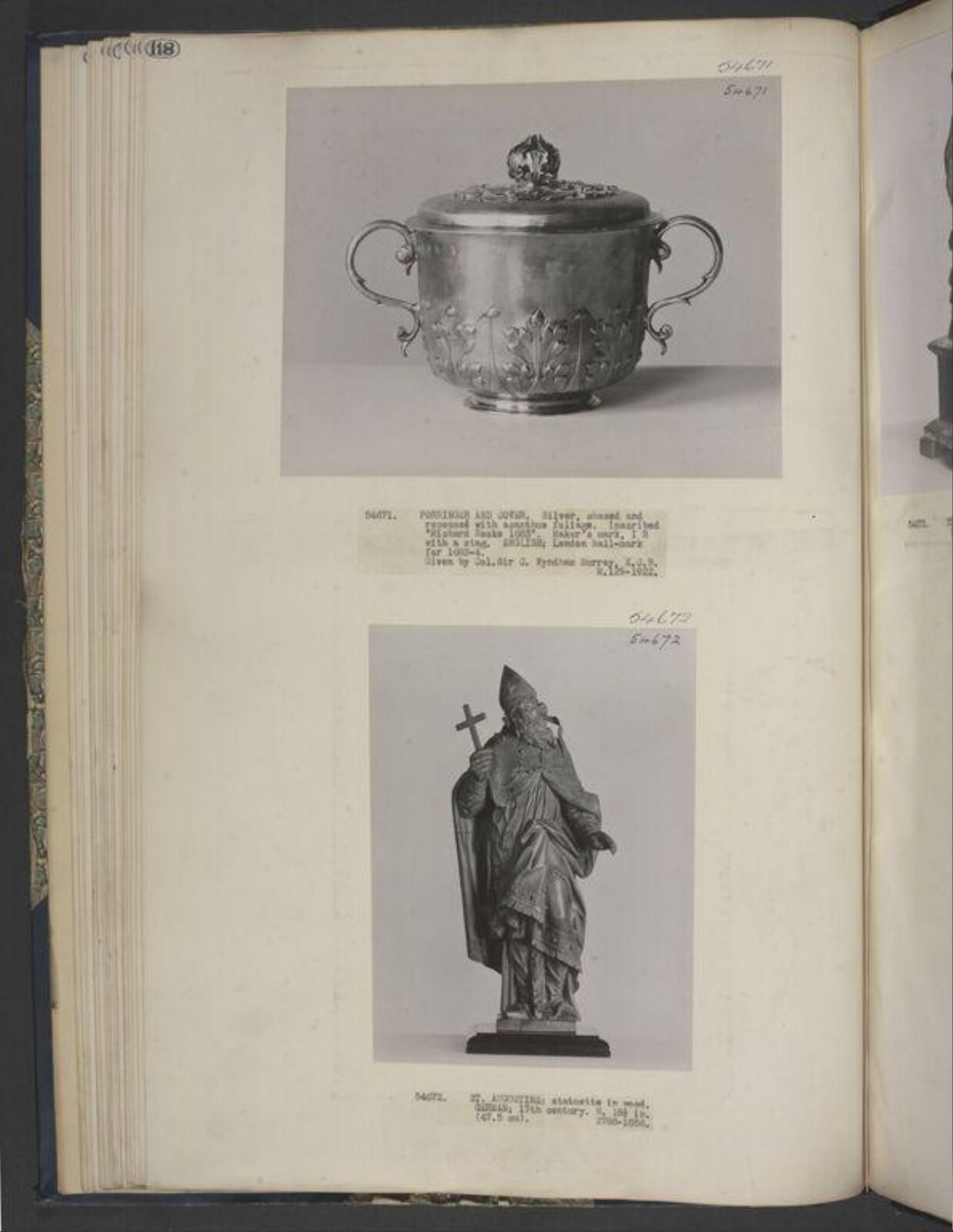 St. Augustine, Johann Caspar Hiernle, ca. 1740
