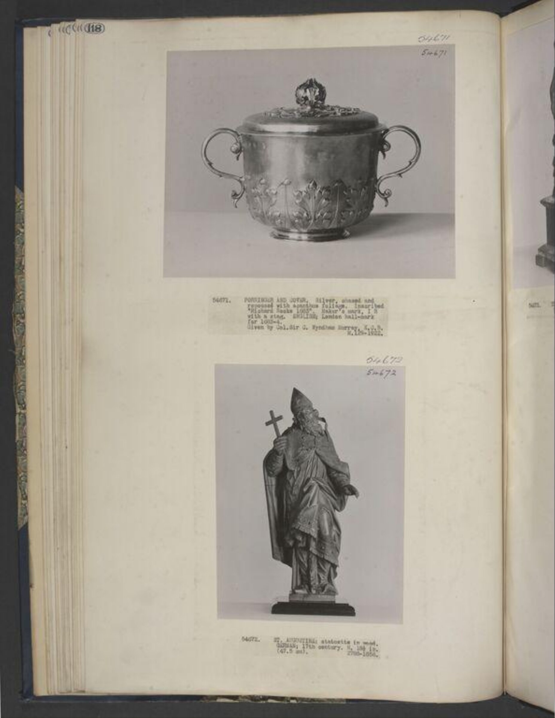 St. Augustine, Johann Caspar Hiernle, ca. 1740