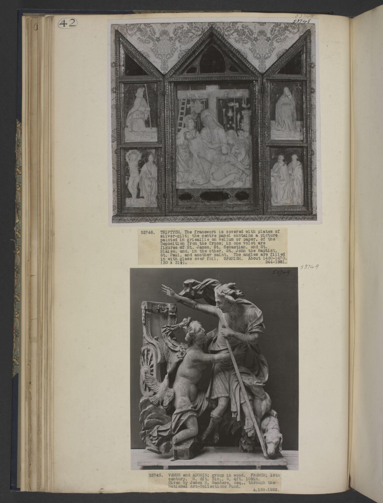 Venus and Adonis, ca. 1750