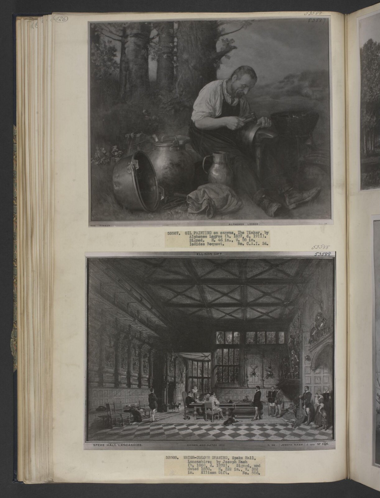 Speke Hall, Lancashire, Joseph Nash, 1850