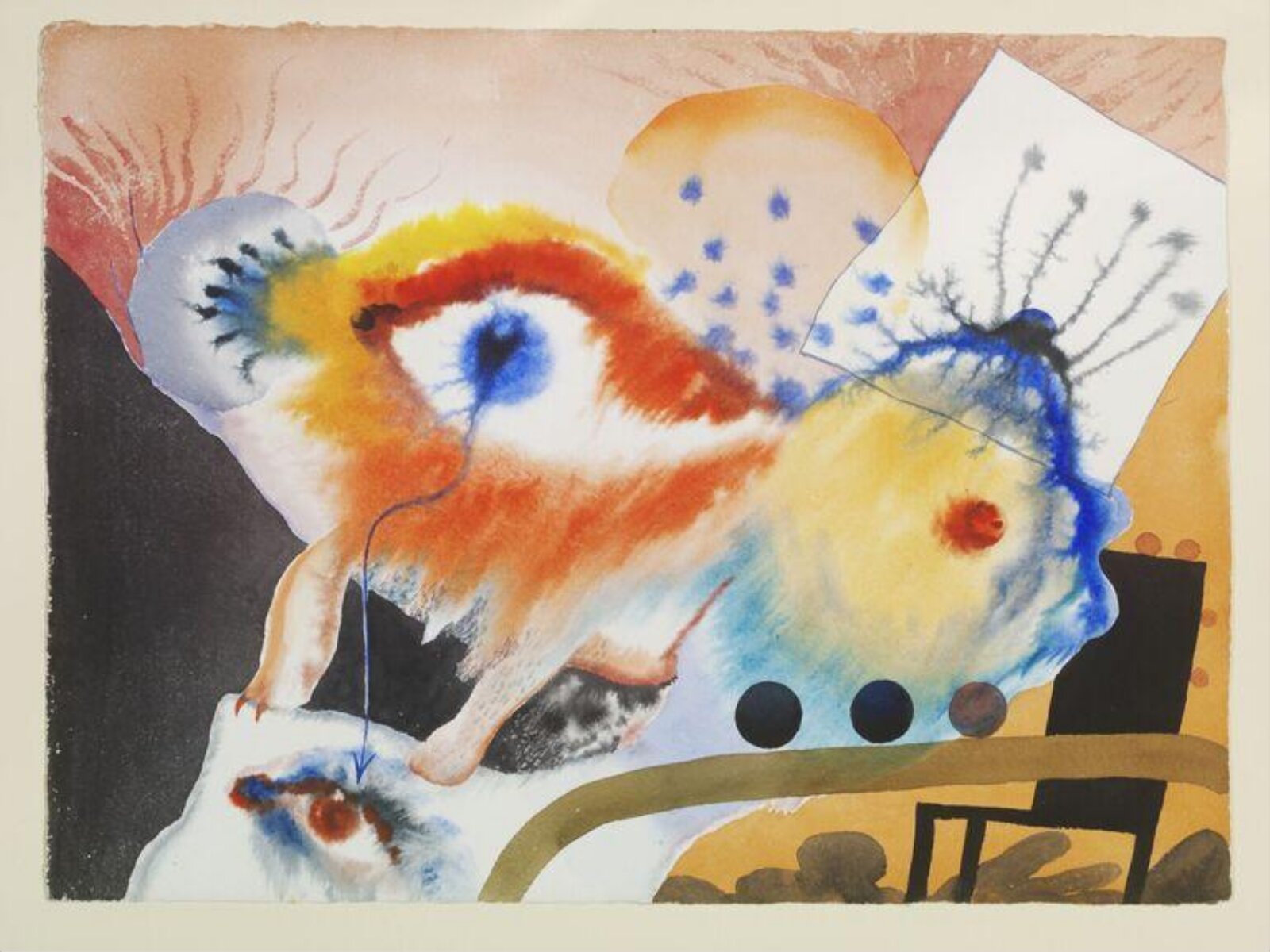 Abstract with Eye and Breast, Grace Pailthorpe, 1938