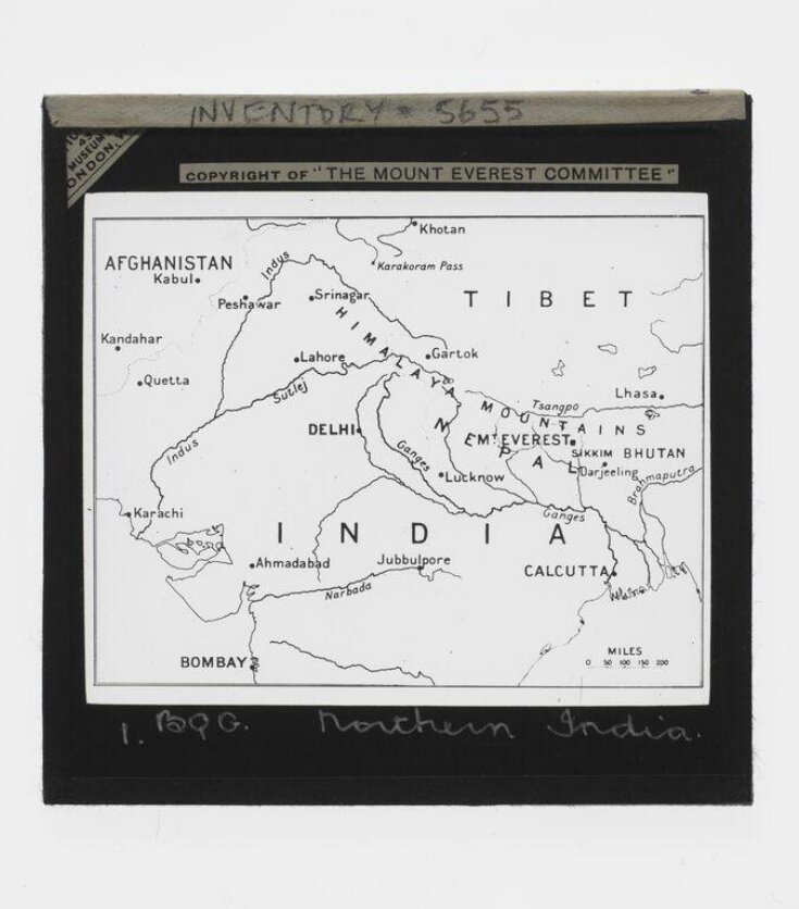 Slide 1. Map of Northern India top image