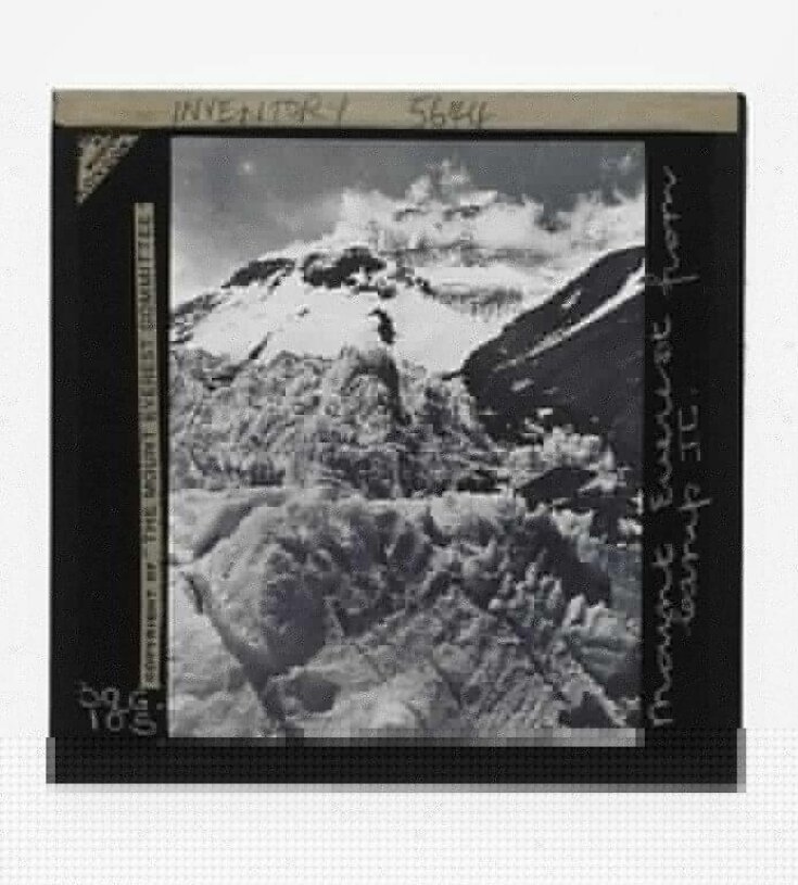 Slide 105. Mount Everest from Camp II. top image